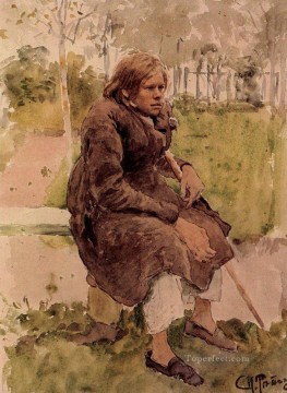 イリヤ・レーピン Painting - せむしの研究 1880年 イリヤ・レーピン